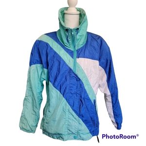 SERAC Vintage Color Block Wind Breaker